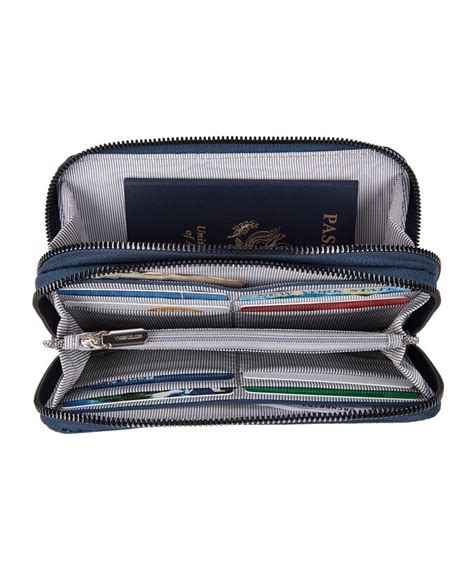 Travelon Rfid Blocking Double Zip Wallet Macys