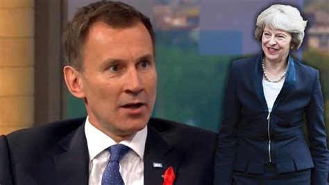 Jeremy Hunt Says Brexit Wont Happen If Theresa May Loses Support