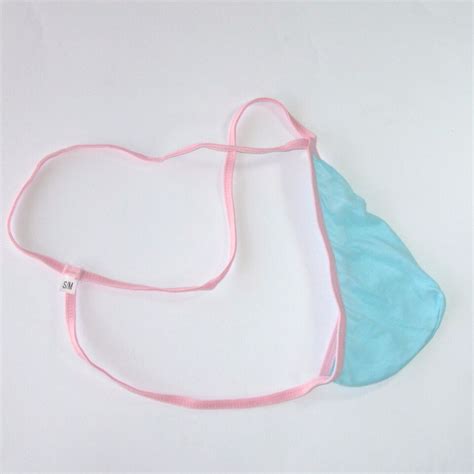 K322C Hot Mens Teardrop String Thong Pouch Colors Soft Fine Cotton EBay