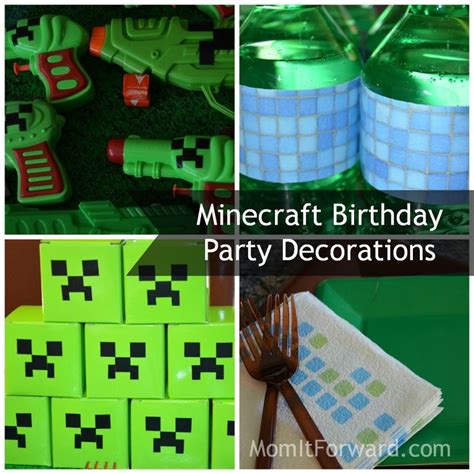 Minecraft Birthday Party Decorations - Mom it Forward | Minecraft birthday party, Minecraft ...