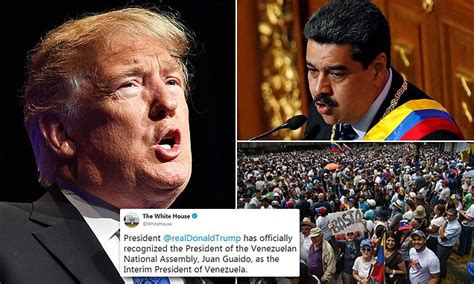 Trump Recognizes Venezuelan Opposition Leader As Interim President