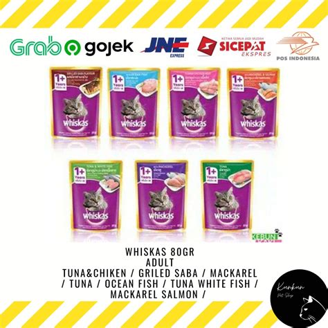 Jual Whiskas Pouch Gr Adult Wet Cat Food Shopee Indonesia