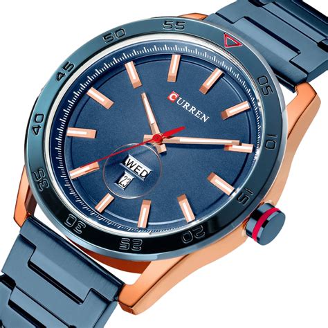 Ripley Reloj An Logo Curren Original Krec Para Hombre Acero Color