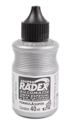 1 Unidade De Tinta P Carimbo Automatic Cor Preto Radex 40ml MercadoLivre