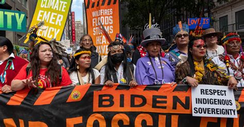 Thousands March In New York To Demand That Biden End Fossil Fuels