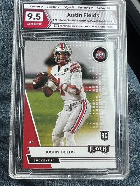 2021 Panini Chronicles Draft Picks Playoff 380 Justin Fields Rc