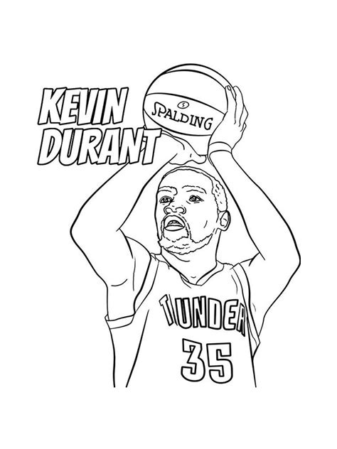 Kevin Durant Coloring Page