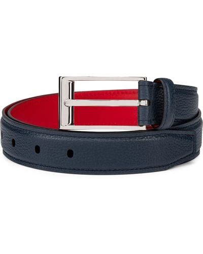 Red Christian Louboutin Belts For Men Lyst