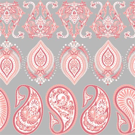 Seamless Paisley Pattern In Indian Style Floral Vector Illustration