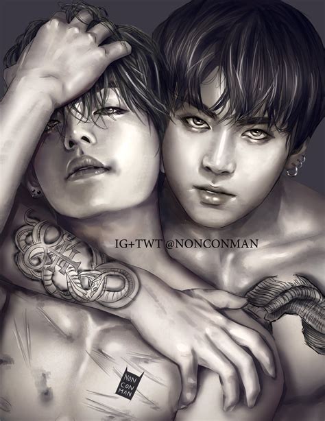 Pin By Gloria On Kookv Vkook Fanart Bts Vkook Taekook