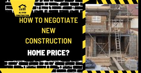 how to negotiate a new construction home