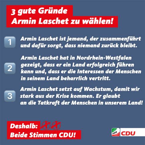 Wahlaufruf Von Kanzlerkandidat Armin Laschet Es Ist Nicht Ergal Wer