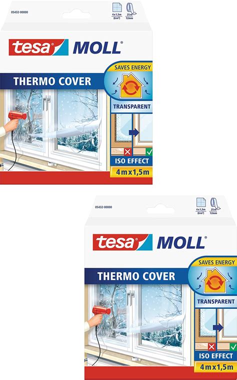 Tesamoll Thermo Cover Fenster Isolierfolie Transparente Isolierfolie