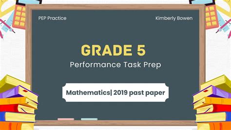 Grade 5 Mathematics Performance Task PEP Practice YouTube