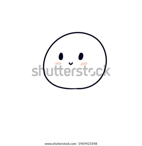 Cute Anime Illustration Smile Happy Face Stock Illustration 1969423348 ...