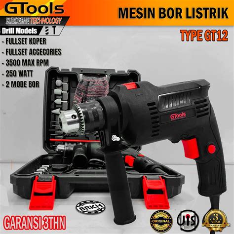 Bor Tangan Listrik Gtools Gt Mesin Bor Impact Mm Bor Beton Tembok