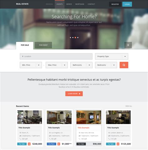 Best Real Estate Wordpress Themes Templates Design Trends