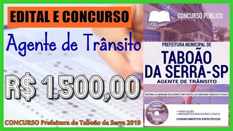 Concurso Prefeitura De Taboão Da Serra 2019 Agente De Trânsito