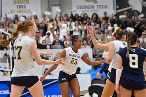 No 8 Seed Tech Sweeps The Citadel To Open Ncaa Tourney Georgia Tech