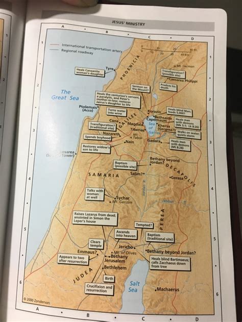 Biblical Map Of Capernaum