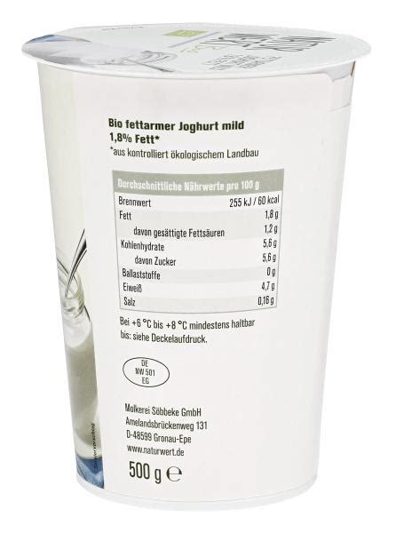 Naturwert Bio Fettarmer Joghurt Mild Fett Online Kaufen Bei Combi De