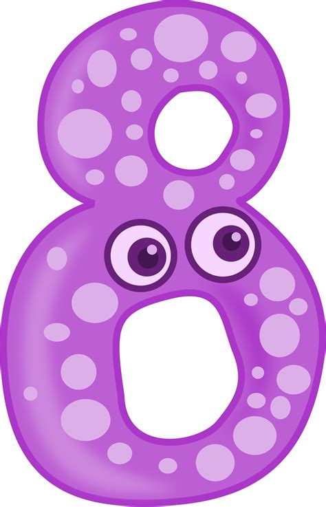 Clipart - Number Animals 8