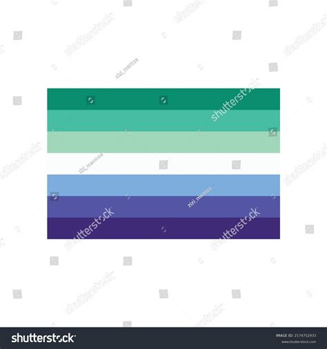 Trans Inclusive Gay Mens Pride Flag Stock Vector Royalty Free