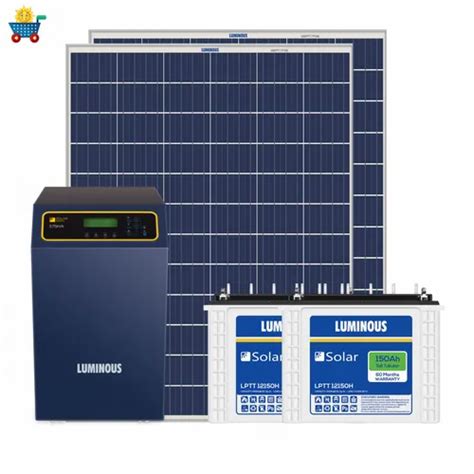 Luminous Solar 3 Kilowatt Polycrystalline Solar Off Grid System With