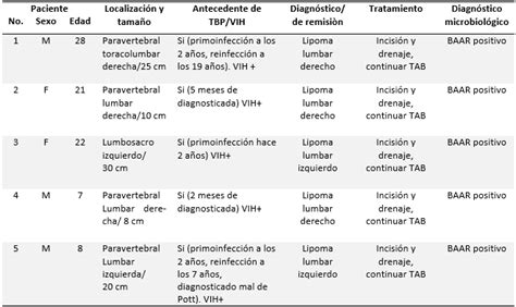 Absceso Fr O Tuberculoso Revisi N De La Literatura A Prop Sito De