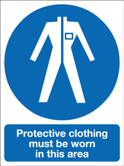 Protective Clothing Must Be Worn In This Area Sign Signs 2 Safety