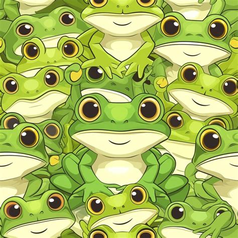 Premium Photo A Close Up Of A Group Of Frogs With Eyes And Mouths