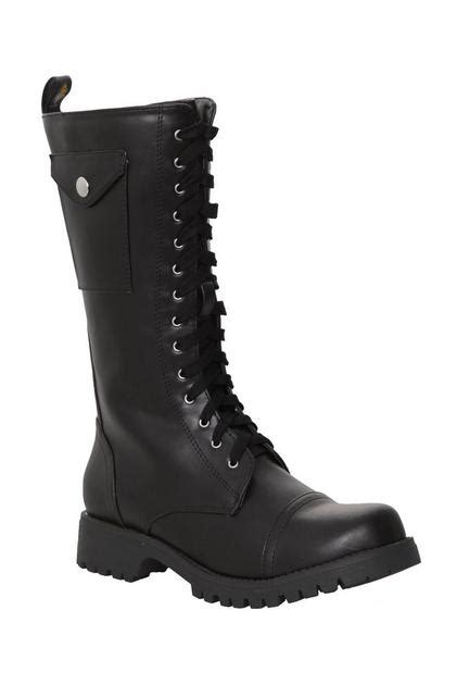 Volatile Black Stash Combat Boots Hot Topic