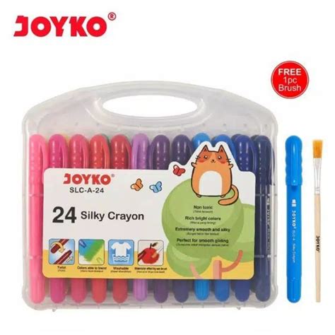 Jual Silky Crayon SLC A 24 24 Warna Krayon Halus Joyko Non Toxic