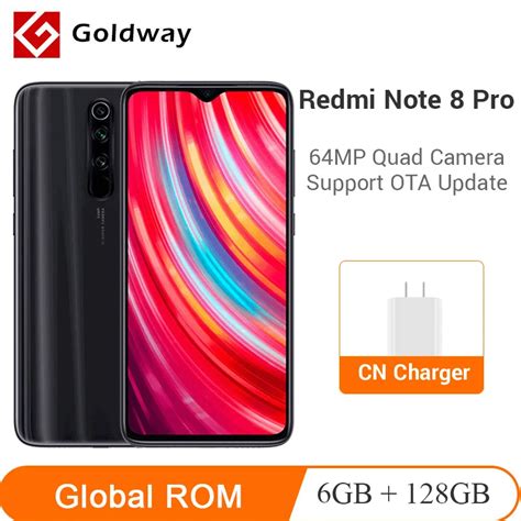 Global ROM Xiaomi Redmi Note 8 Pro 6GB 128GB 64MP Quad Camera