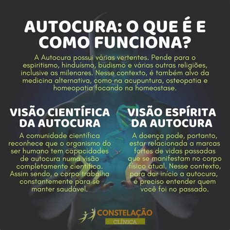 Autocura o que é e como funciona Constelação Clínica