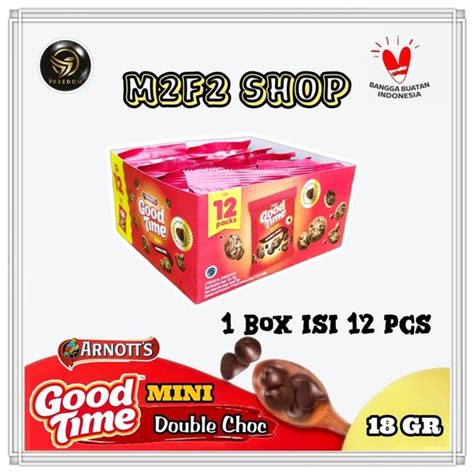 Jual Good Time MINI Double Choco Cips Cookies Kukis Cokelat 18 Gr