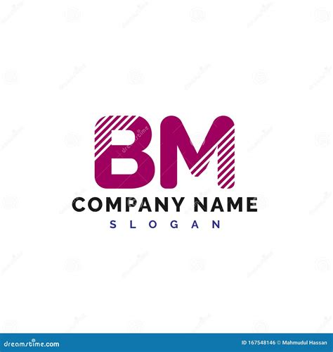 BM Logo Design BM Letter Logo Icon Vector Illustration Vector Stock