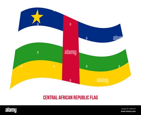 Rep Blica Centroafricana Ondear La Bandera Ilustraci N Vectorial Sobre