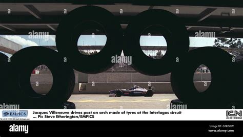 Jacques Villeneuve At The Interlagos Circuit Hi Res Stock Photography