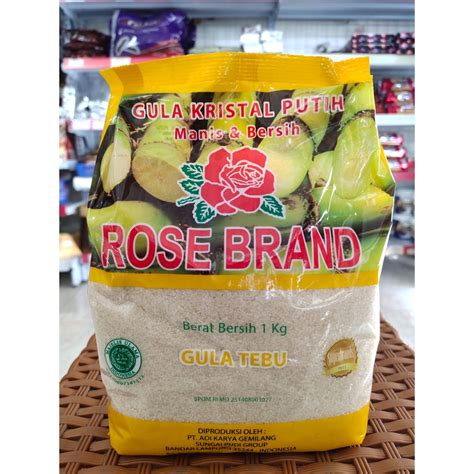 Jual ROSE BRAND GULA PASIR KUNING 1 KG Shopee Indonesia