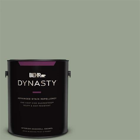 Behr Dynasty Gal N Bitter Sage One Coat Hide Eggshell Enamel