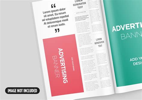 Premium Psd Newspaper Advertising Magazine Brochure Mockup D