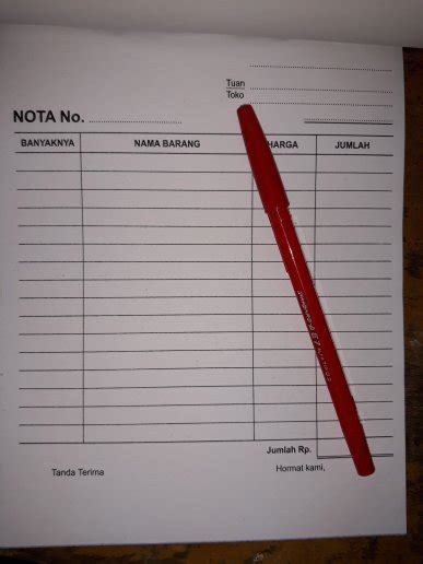 Jual Ready Stock Wtk Buku Nota Kontan Besar 3 Ply Ncr 3 Rangkap Nota