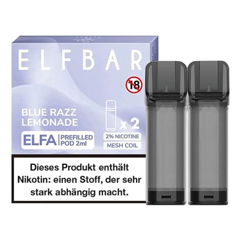 Elf Bar Elfa Blue Razz Lemonade Pod Er Pack Elf Bar Zubeh R