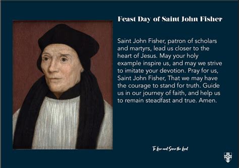 Feast Day of Saint John Fisher | St Edmund's Catholic Academy