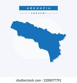 National Map Abkhazia Abkhazia Map Vector Stock Vector Royalty Free