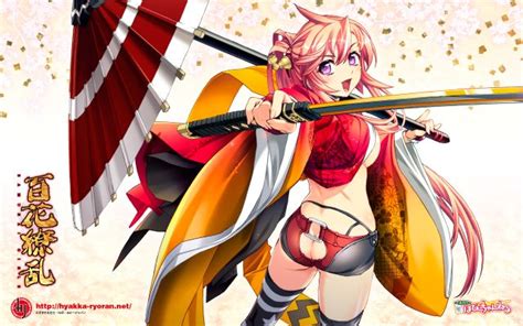Hyakka Ryouran Samurai Girls Luscious Hentai Manga Porn