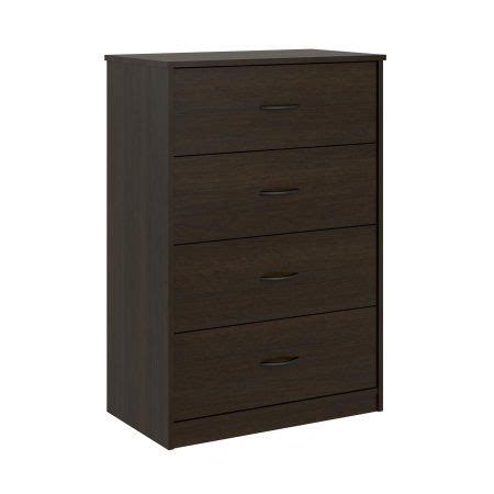 Mainstays Classic 4 Drawer Dresser Espresso Finish Walmart