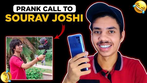 Prank Call To Sourav Joshi Vlogs 😂🤣 Youtube