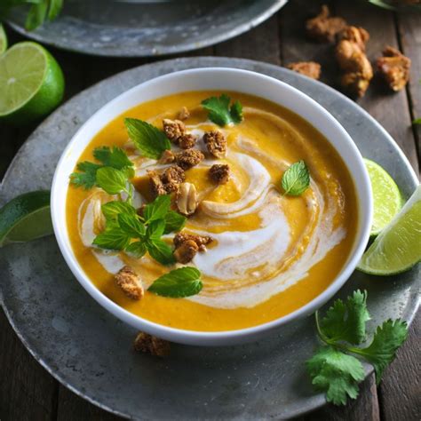 Thai Coconut Curry Butternut Squash Soup Nerds With Knives